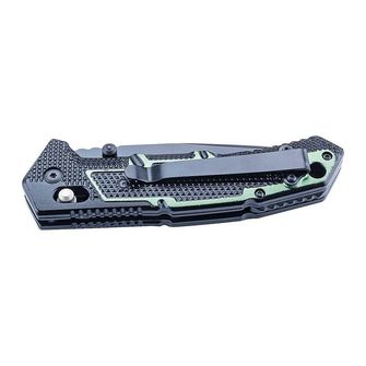 Едноръко джобно ножче Herbertz 9,4cm Axis Lock, алуминий, черно-зелено