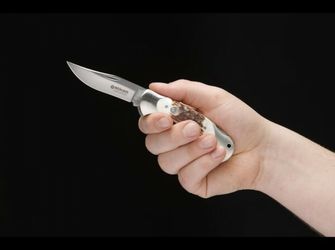 Böker Manufaktur Solingen Джобно ножче Scout Stag 8 cm, рог