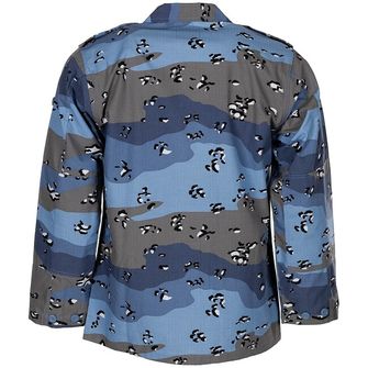 MFH Американска полева блуза BDU Rip stop, камуфлажно синьо с шоколадов чипс