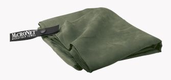 GearAid Микрофибърна кърпа Микрофибърни кърпи за ръце с антибактериална обработка и мрежест джоб 75 x 120 cm moss