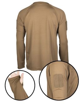 Mil-Tec  TTactical бързосъхнеща тениска с дълъг ръкав, тъмен койот