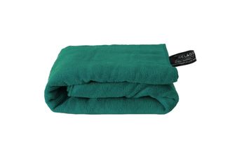 BasicNature Хавлиена кърпа 75 x 150 cm океанско зелено с ръкав