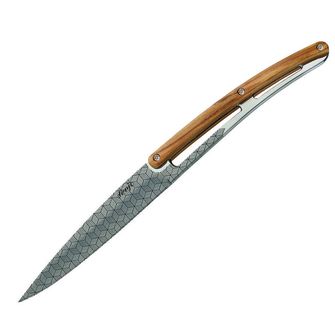 Deejo комплект от 6 ножа лъскаво острие дизайн от маслиново дърво Геометрия