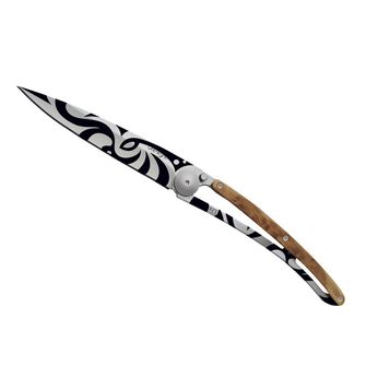 Нож за затваряне Deejo Татуировка Племенно дърво от хвойна