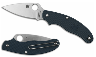 Spyderco UK джобен нож за ежедневието 7,5 cm, тъмно син, FRN