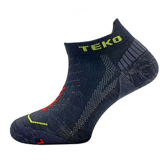 TEKO Ниски ултралеки чорапи за бягане MERINO eco RUN 1.0 ULTRA, черни