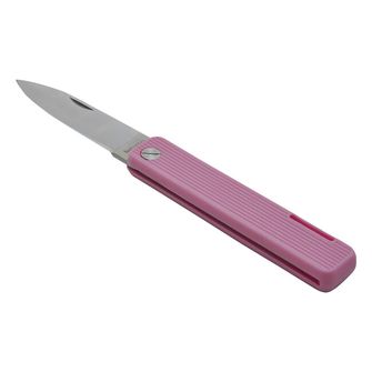 Baladeo ECO354 джобен нож Papagayo, острие 7,5 cm, стомана 420, дръжка TPE, розова