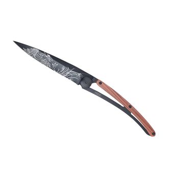 Нож за затваряне Deejo Татуировка Черно коралово дърво Phoenix