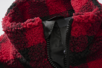 Брандирана поларена жилетка Teddyfleece, червено/черно