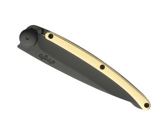 Нож за затваряне Deejo GOLD black 23kt жълто злато