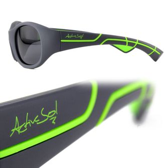 ActiveSol Kids @school sports Детски поляризирани слънчеви очила сиво/зелено