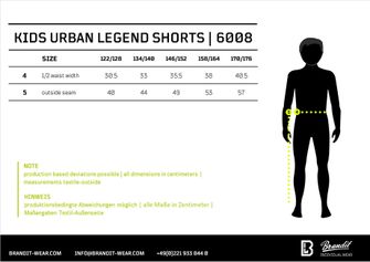 Детски къси панталони Urban Legend на Brandit, черни