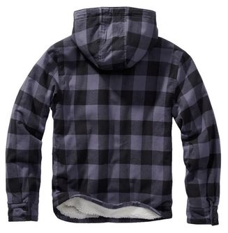 Brandit Lumberjacket яке с качулка, черно-сиво