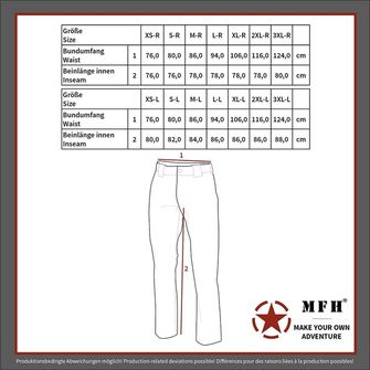 Полеви панталон MFH BW, по-големи размери, черен