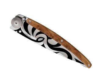 Нож за затваряне Deejo Татуировка Племенно дърво от хвойна