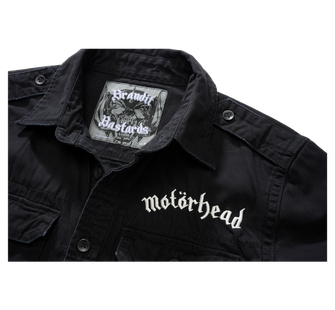 Brandit Motörhead Vintage риза с дълъг ръкав, черна