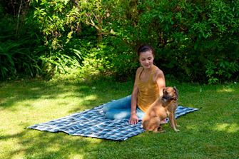 Одеяло за пикник Amazonas, ултра леко 150x120 cm, синьо