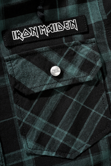 Риза с качулка Brandit Iron Maiden Eddy, черно зелено