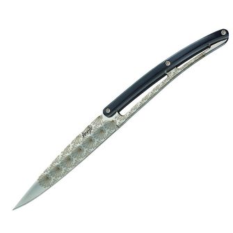 Deejo комплект от 6 ножа с лъскаво острие и дръжка от черен ABS дизайн Art Deco