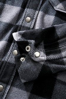 Брандит Джеф Флийс блуза с дълъг ръкав, черно/сиво
