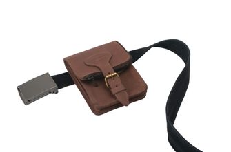 BasicNature Безопасна кожена чанта за колан