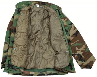 MFH Американска полева блуза M68 с отделяща се ватирана подплата, woodland