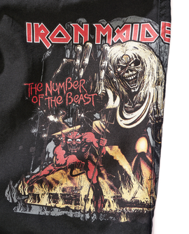 Brandit Iron Maiden Savage шорти The Number of The Beast black edition, черен