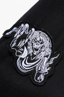 Brandit Iron Maiden Реколта риза с дълъг ръкав Eddy, черна