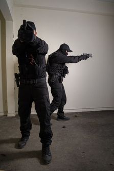 Pentagon Полицейски колан, черен, 5 см