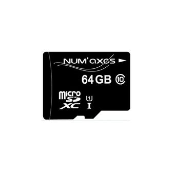 NUM&#039;AXES 64 GB Micro SDHC карта памет Class 10 с адаптер