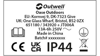 Outwell Конверзионен адаптер Opus 0.3 Mtr. - UK