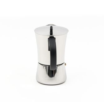 BasicNature Кафемашина за еспресо от неръждаема стомана за 9 чаши