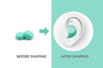 HASPRO 6P силиконови тапи за уши, ментолови