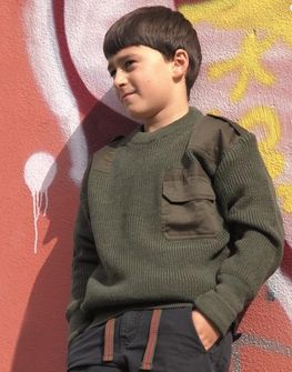 Mil-Tec детски пуловер, маслиненозелен