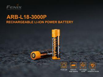 Високотокова батерия Fenix 18650 3000 mAh (Li-Ion)