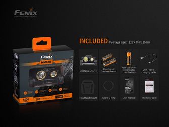 Акумулаторен челник Fenix HM65R + Fenix E-LITE