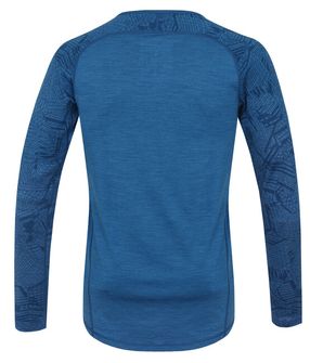 Husky Merino термобельо Мъжка тениска с дълъг ръкав тъмно синьо