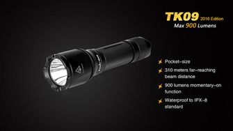 LED фенерче Fenix TK09 XP-L, 900 лумена
