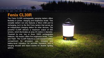 Fenix CL30R Акумулаторен фенер 650 лумена