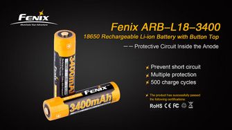 Акумулаторна батерия Fenix 18650 3400mAh Li-Ion