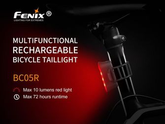 Акумулаторна светлина за велосипед Fenix BC05R, 10 лумена