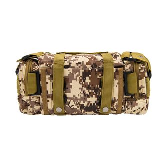 WARAGOD Höft тактическа чанта за кръста тип бъбрек, дигитален пустинен камуфлаж