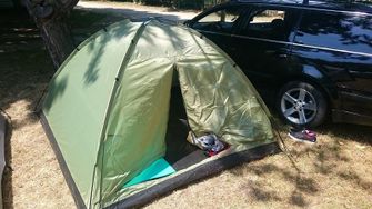 MFH Куполна палатка за 3 души горски камуфлаж 210x210x130 см