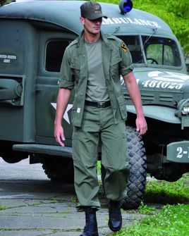 Mil-Tec  Блуза M64 VIETNAM с разкроени джобове зелена