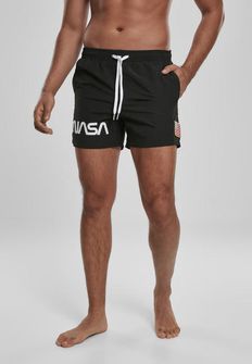 Мъжки бански костюм на НАСА с логото WORM, черен