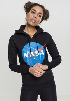 NASA Insignia дамски суитшърт с качулка, черен