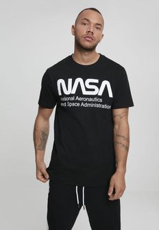 NASA Мъжка тениска Wormlogo, черна