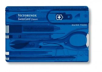 Victorinox SwissCard многофункционална карта 10в1, синя