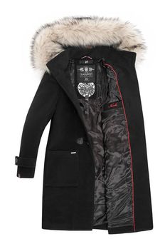 Navahoo OKSANA дамско зимно палто с качулка, антрацитно
