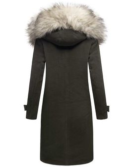 Navahoo OKSANA дамско зимно палто с качулка, тъмнозелено